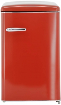 Exquisit Stand Kühlschrank RKS 120-V-H-160F rot ohne Gefrierfach in EEK F 810210202