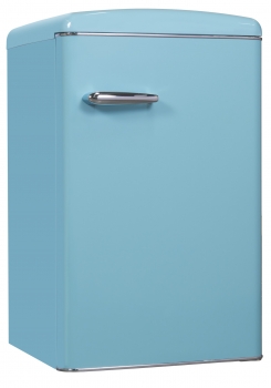 Exquisit Stand Kühlschrank RKS 120-V-H-160F türkisblau ohne Gefrierfach in EEK F 810210203