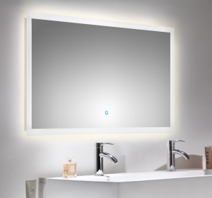 Posseik Emotion Bad Spiegel in 120x65 cm mit LED Beleuchtung und Touch Bedienung