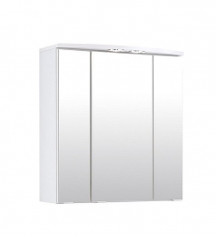 Held Möbel Bad Badezimmer WC LED mit Einbaustrahlern 60 Weiß in Parma 2 breit cm Spiegelschrank